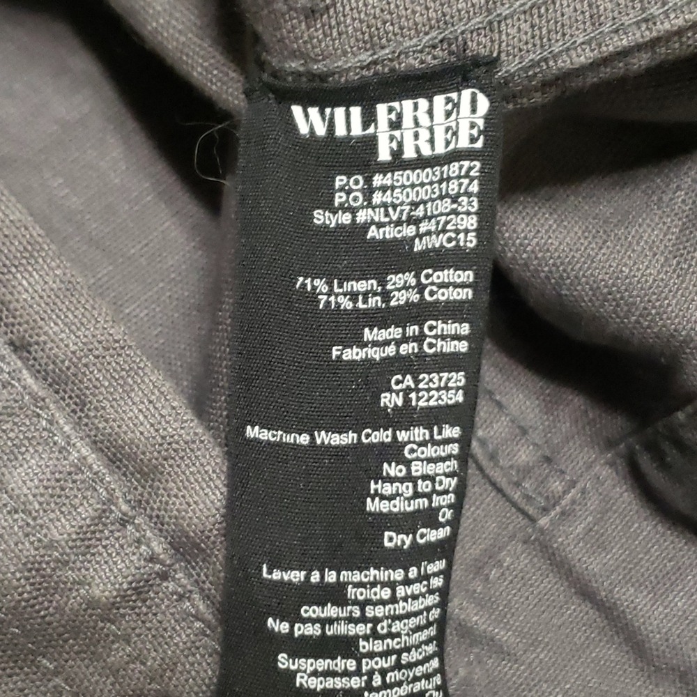 Wilfred Free Aritzia Rayder Moto Jacket Linen Blend Gray Small - Picture 8 of 12
